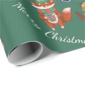 Kerstdieren Cadeaupapier (Rol Hoek)