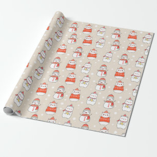 Kerstdieren Cadeaupapier