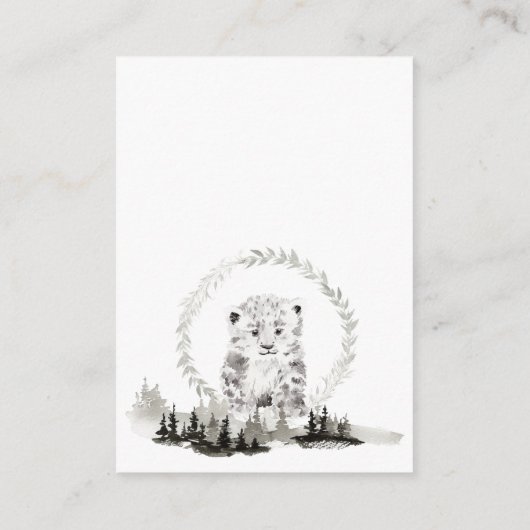 Kerstdieren Dank u Behuizing Kaart (Achterkant)