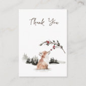 Kerstdieren Dank u Behuizing Kaart (Voorkant)