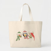 Kerstdieren Grote Tote Bag (Voorkant)