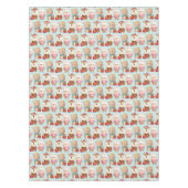 Kerstdieren in een feestpatroon tafelkleed (Voorkant)