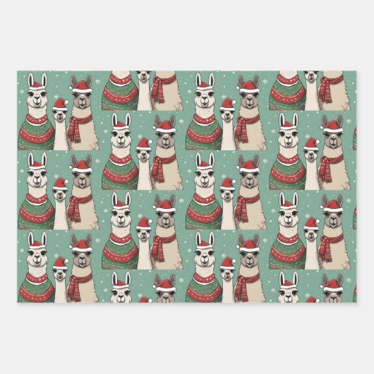 Kerstdieren Inpakpapier Vel (Voorkant 3)