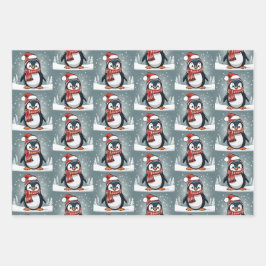 Kerstdieren Inpakpapier Vel