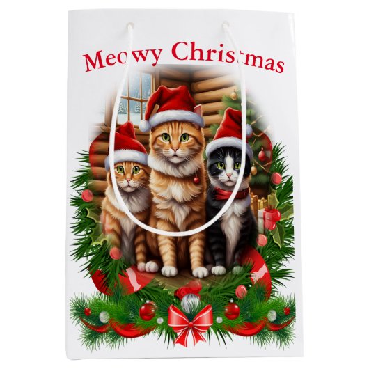 Kerstdieren Medium Cadeauzakje (Voorkant)