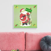 kerstdieren met kerst canvas afdruk (Insitu (Woonkamer))