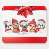 Kerstdieren Muismat (Voorkant)