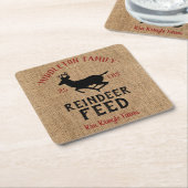 Kerstdieren 🦌 rendiervoer kartonnen onderzetters (Schuin)