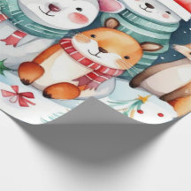 Kerstdieren Santa Claus Verpakkingsdocument