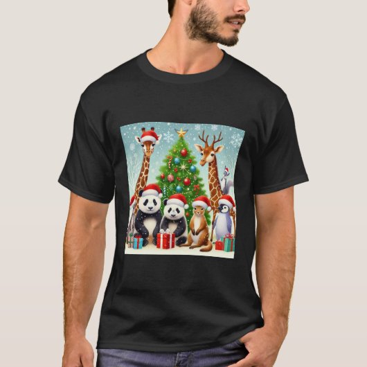 Kerstdieren T-shirt (Voorkant)