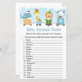 Kerstdieren trainen Baby Dieren Naam Game (Voorkant / Achterkant)