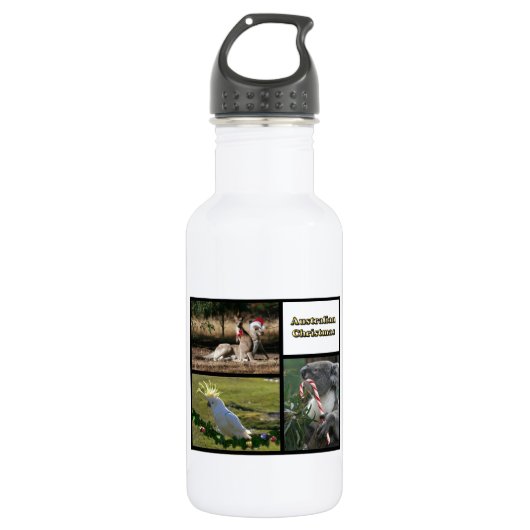 Kerstdieren Waterfles (Voorkant)