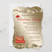 Kerstdij, Santa Hat, Corporate Kerstmis Kaart (Voorkant)