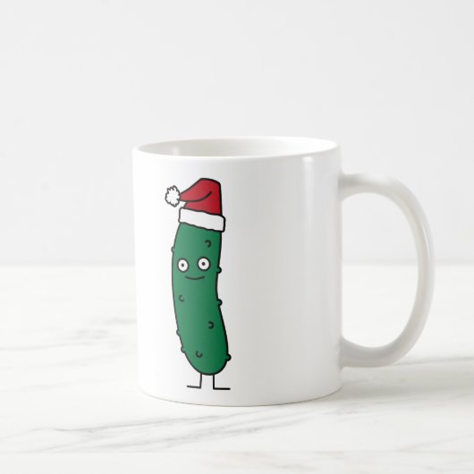 Kerstdill Pickle met een kersthat Koffiemok (Rechts)