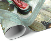 Kerstdiner 3 Victoriaans omslagpapier Cadeaupapier (Rol Hoek)