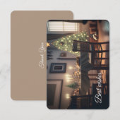 kerstdiner bedankkaart (Voorkant / Achterkant)