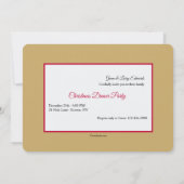 Kerstdiner Borden Uitnodigingen (Achterkant)