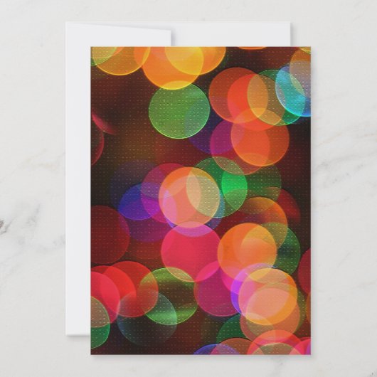 Kerstdiner Cocktail Party Confetti Sparkle Kaart (Achterkant)