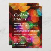 Kerstdiner Cocktail Party Confetti Sparkle Kaart (Voorkant / Achterkant)