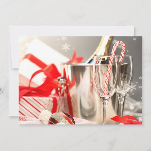 Kerstdiner Cocktail Party uitnodiging (Achterkant)