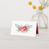 Kerstdiner-decokaart Plaatskaartje (Achterkant)