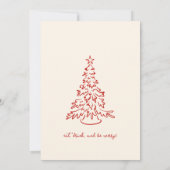 Kerstdiner grillige uitnodiging (Achterkant)