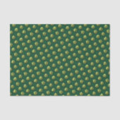 Kerstdiner Groen Brussels kiempatroon Tissuepapier (Voorkant)