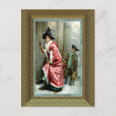 Kerstdiner II Victoriaans Feestdagenkaart (Voorkant)