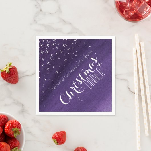 Kerstdiner in de avondmaaltijd, aangepaste luiers servet (Insitu)