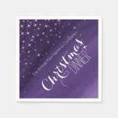 Kerstdiner in de avondmaaltijd, aangepaste luiers servet (Voorkant)