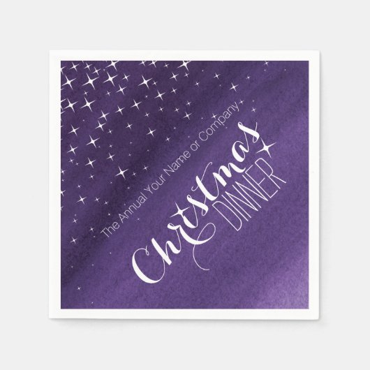 Kerstdiner in de avondmaaltijd, aangepaste luiers servet (Voorkant)