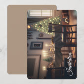 kerstdiner kaart (Voorkant / Achterkant)