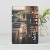 kerstdiner kaart (Staand voorkant)