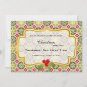 kerstdiner kaart (Voorkant)