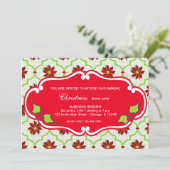 kerstdiner kaart (Staand voorkant)