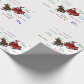 Kerstdiner met Kerstman Inpakpapier (Hoek)