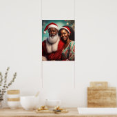 Kerstdiner Muurposter voor Oma en Opa Poster (Keuken)
