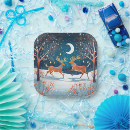 Kerstdiner Papieren Bordje