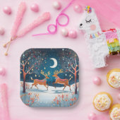 Kerstdiner Papieren Bordje (Feest)