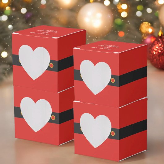 Kerstdiner Santa Baby Bedankdoosjes