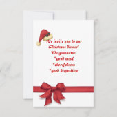 Kerstdiner, uitnodiging (Voorkant)