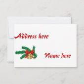 Kerstdiner, uitnodiging (Achterkant)