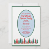 Kerstdiner Uitnodiging Feestelijke Kleuren (Voorkant)
