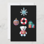 Kerstdiner Uitnodiging Kaart - 25 december (Achterkant)