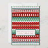 Kerstdiner Uitnodiging Vakantie Soiree (Achterkant)