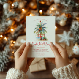 Kerstdiner Uitnodiging voor een Tropisch Kerstfees
