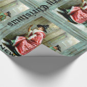 Kerstdiner Victoriaans Cadeaupapier (Hoek)