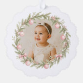 Kerstdiner voor de allerkleinsten ornament kaart (Achterkant)