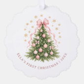 Kerstdiner voor de allerkleinsten ornament kaart (Voorkant)