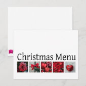 Kerstdinermenu Briefkaart (Voorkant / Achterkant)